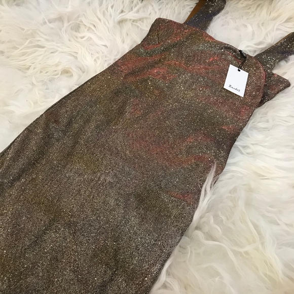 Bardot Womens Mimi Glitter Sheath Party Dress - Picture 8 of 8